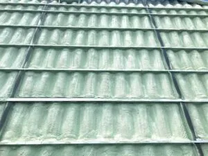 No Place Like Foam--Using SPF to protect facilities from hurricanes and floods(pic2) A close-up of closed-cell spray polyurethane foam (SPF).